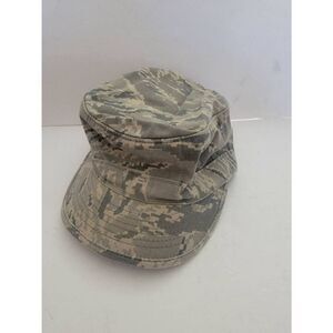 Sam Bonk Uniform Co. Men's Green Digital Camo Military Patrol Cap Size 7 1/4